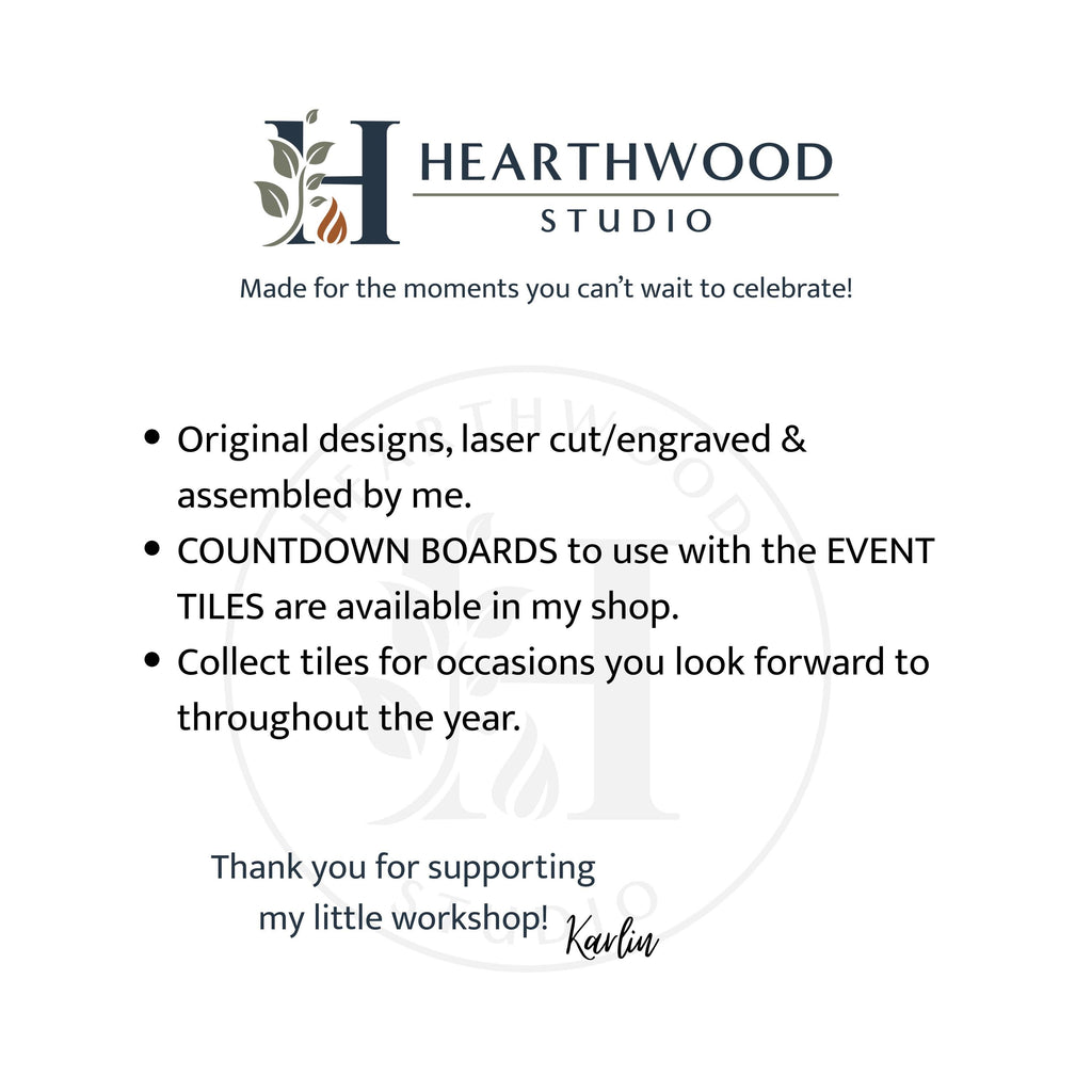 Hearthwood Studio event tile information
