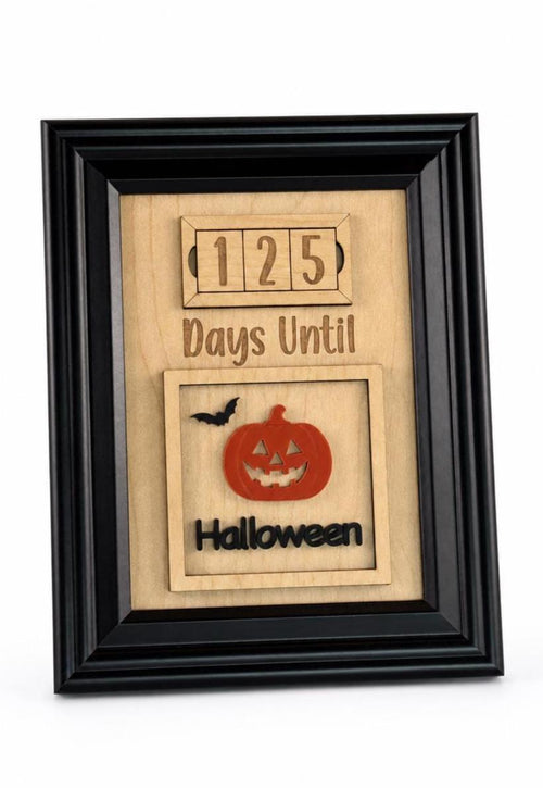 Interchangeable Halloween countdown board