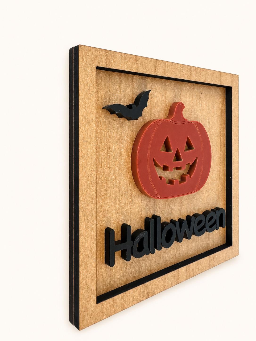 Halloween event tile with pumpkin and bat